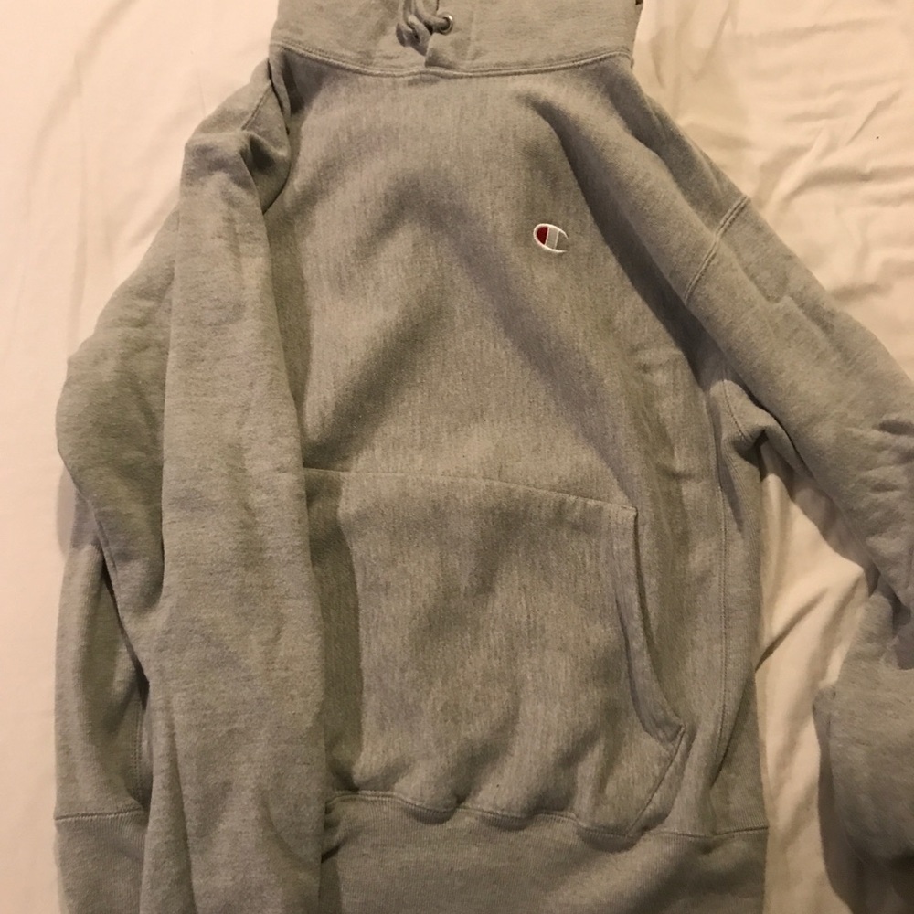 Grey Authentic Champion hoodie
